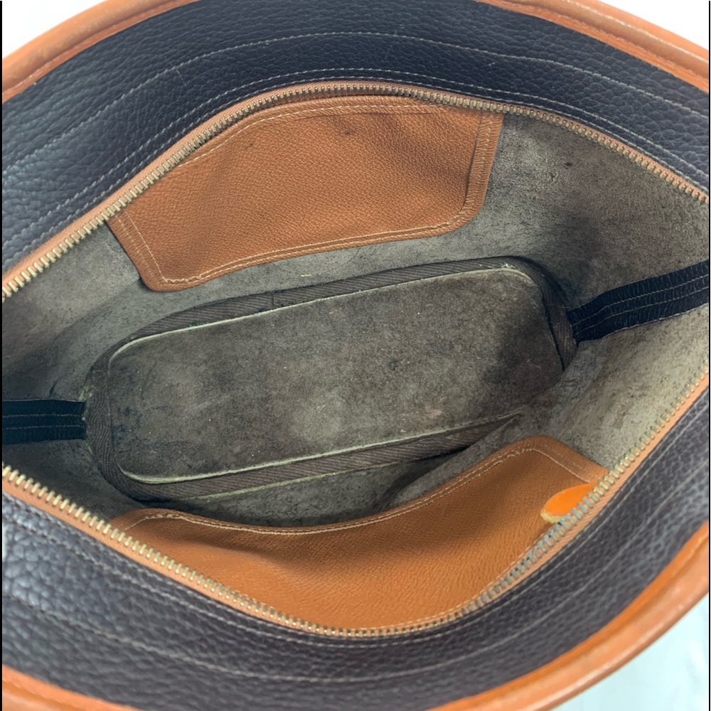 Vintage DOONEY & BOURKE brown pebbled leather tote shopper bag All Weather - Picture 10 of 16